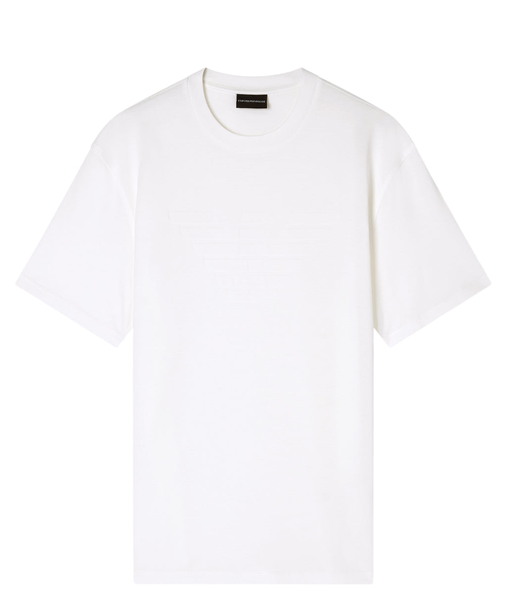 Heren T-shirt Emporio Armani met ingelegd logo