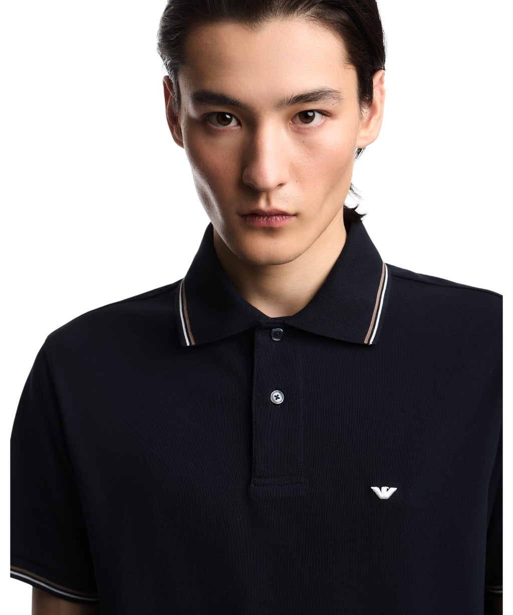 Men's Essential Emporio Armani Slim Fit Polo Shirt