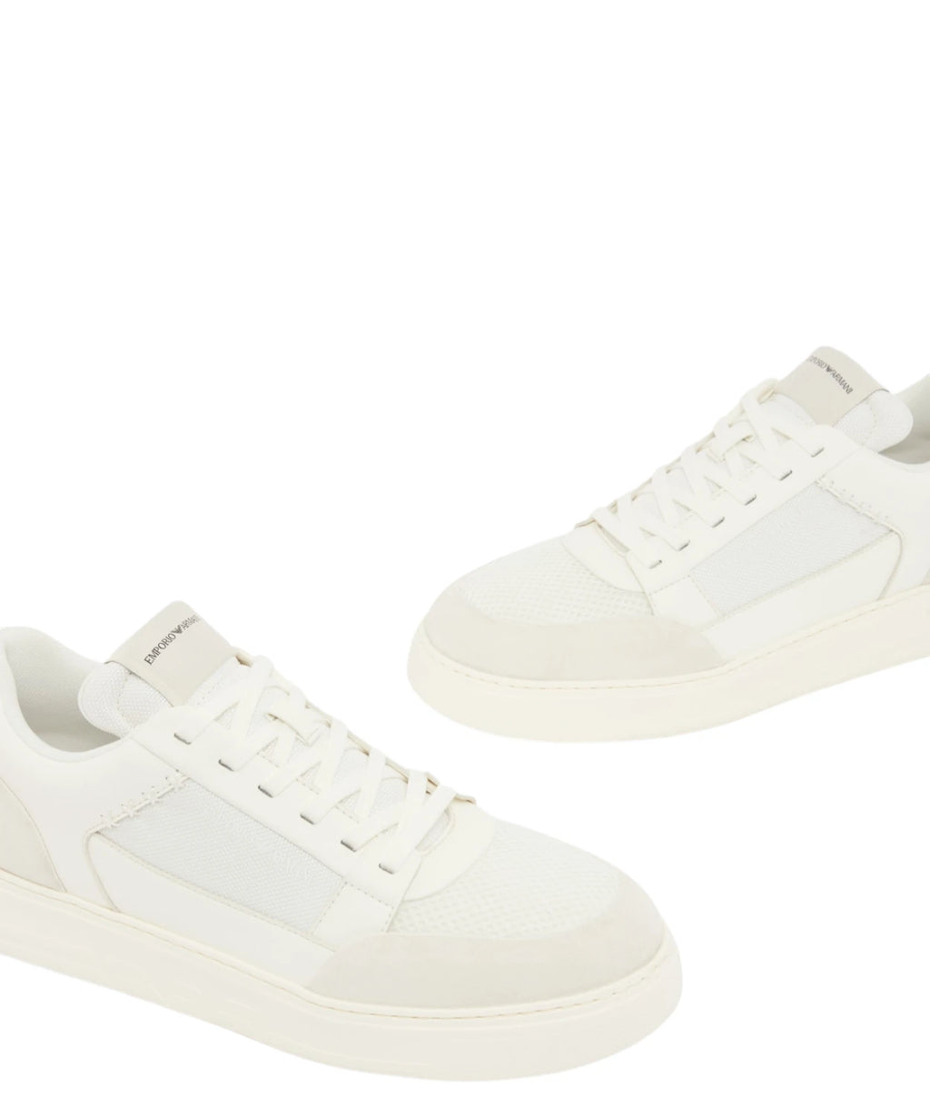 Emporio Armani tenisky z Cordura® semiše a síťoviny
