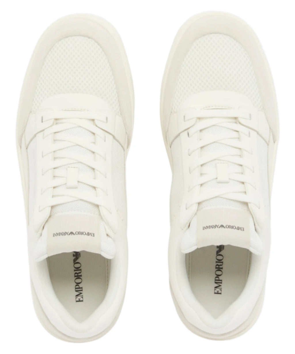 Emporio Armani tenisky z Cordura® semiše a síťoviny