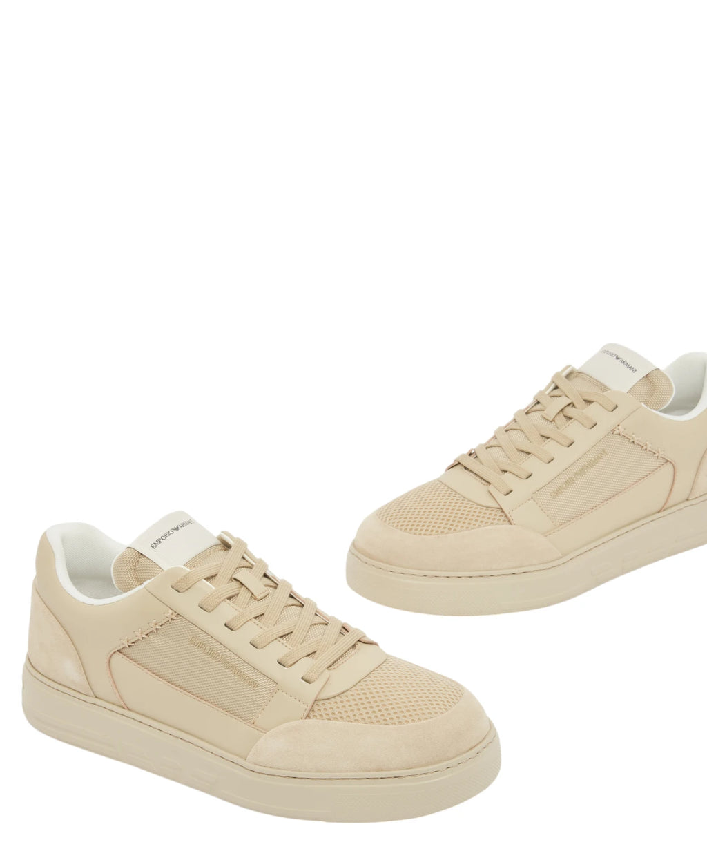 Emporio Armani Sneakers Cordura® suède mesh met comfort