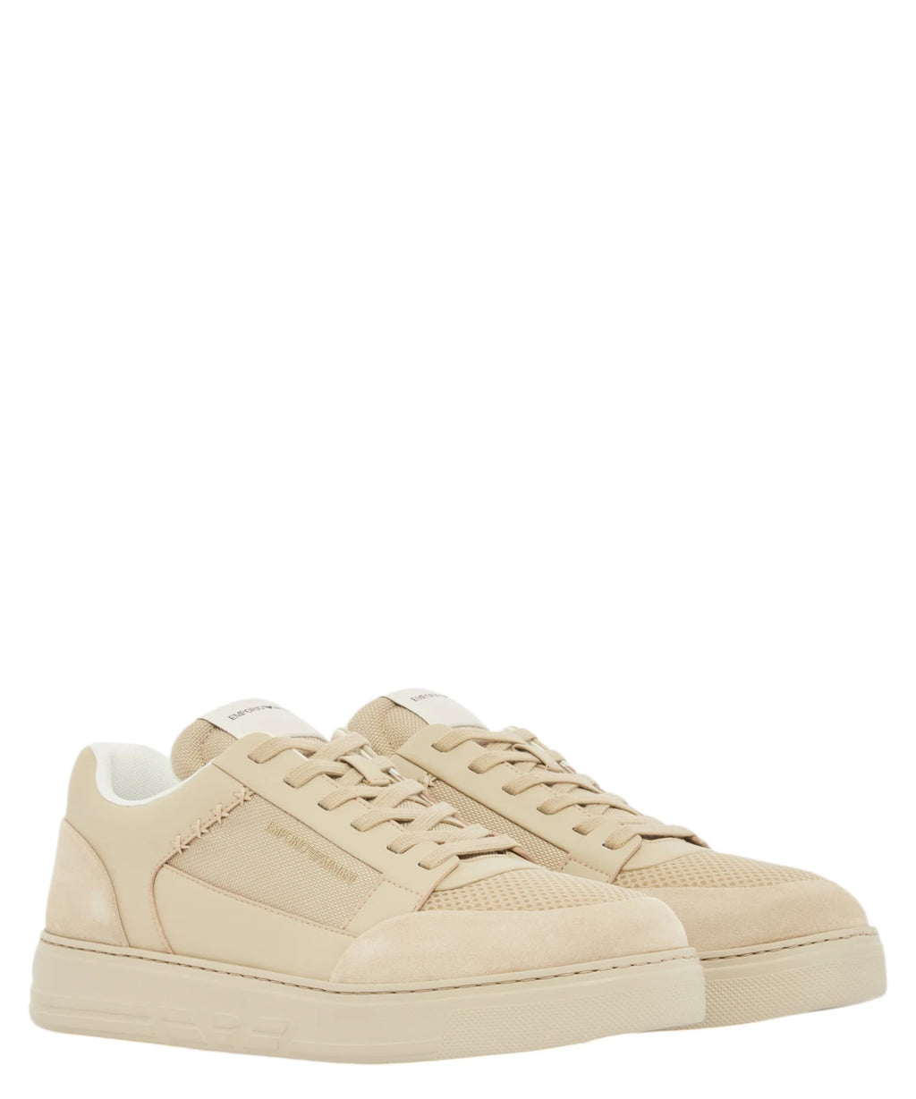 Emporio Armani Sneakers Cordura® suède mesh met comfort