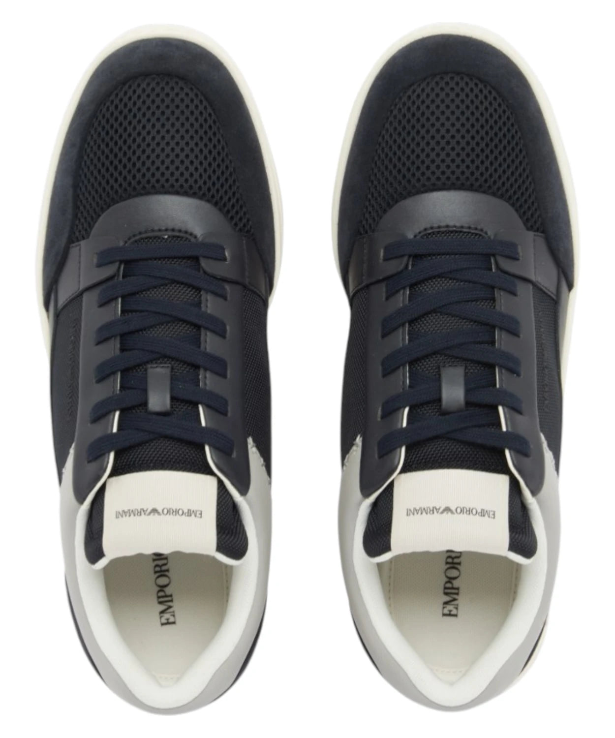 Emporio Armani Sneakers Cordura® in Suede e Mesh