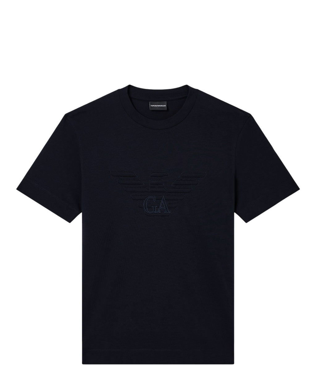 Emporio Armani T-shirt til mænd, slim fit i kraftig jersey