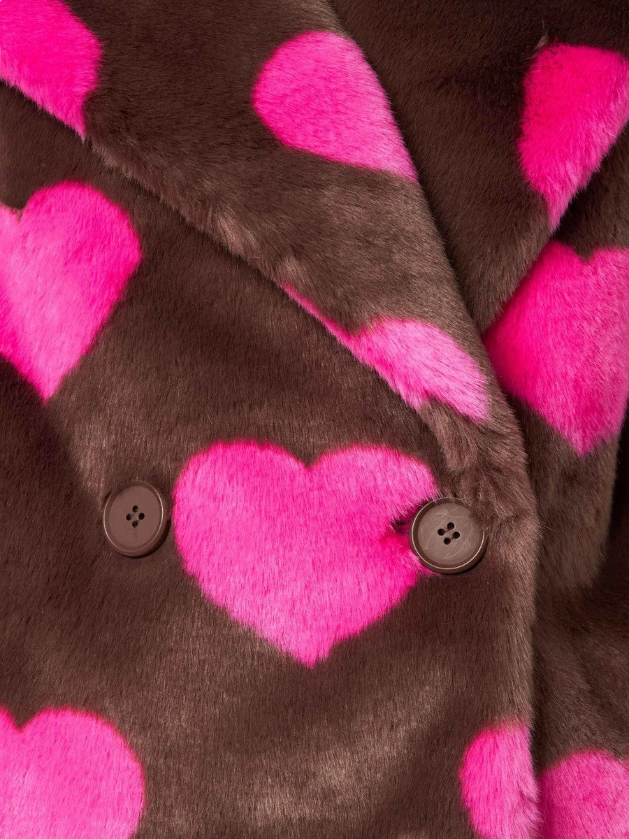 Pelliccia corta con stampa cuori-Mc2 Saint Barth-Pellicce e shearling-Vittorio Citro Boutique