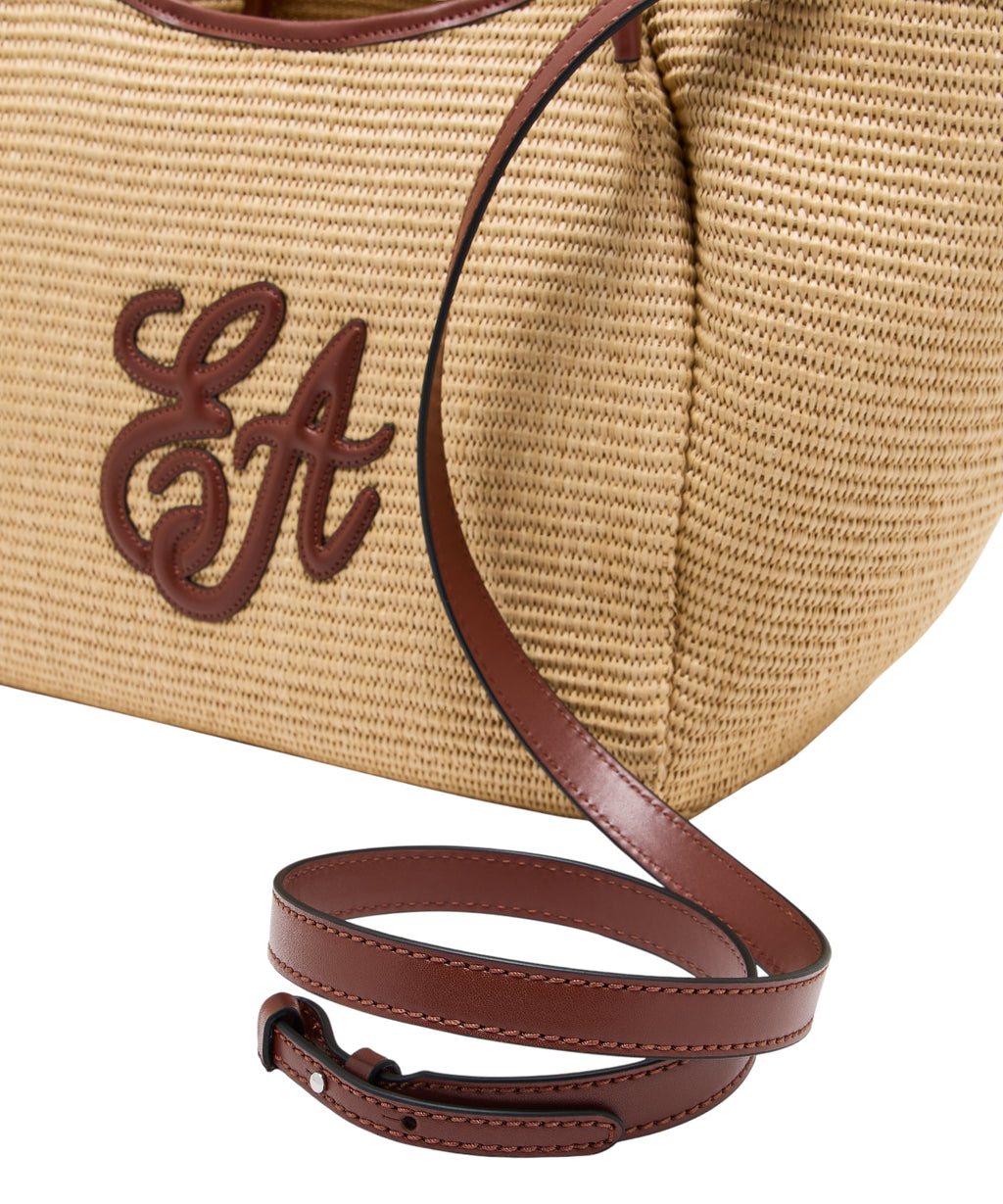 Emporio Armani Medium Straw Shopper Bag