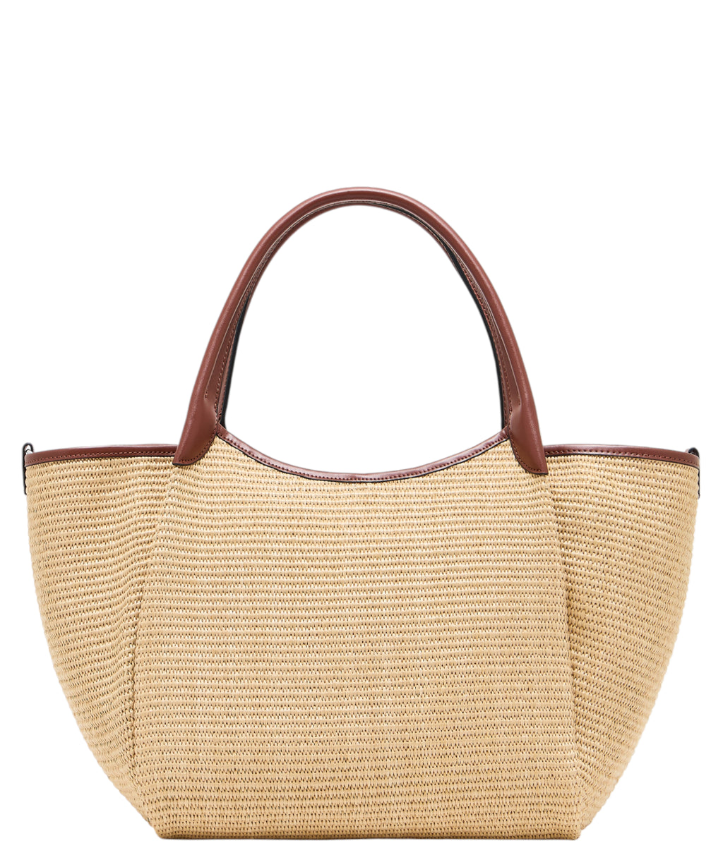 Emporio Armani Medium Straw Shopper Bag