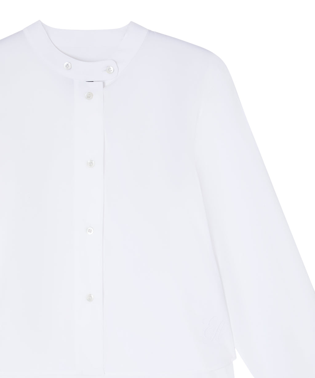 Camisa de popelina de algodón Emporio Armani
