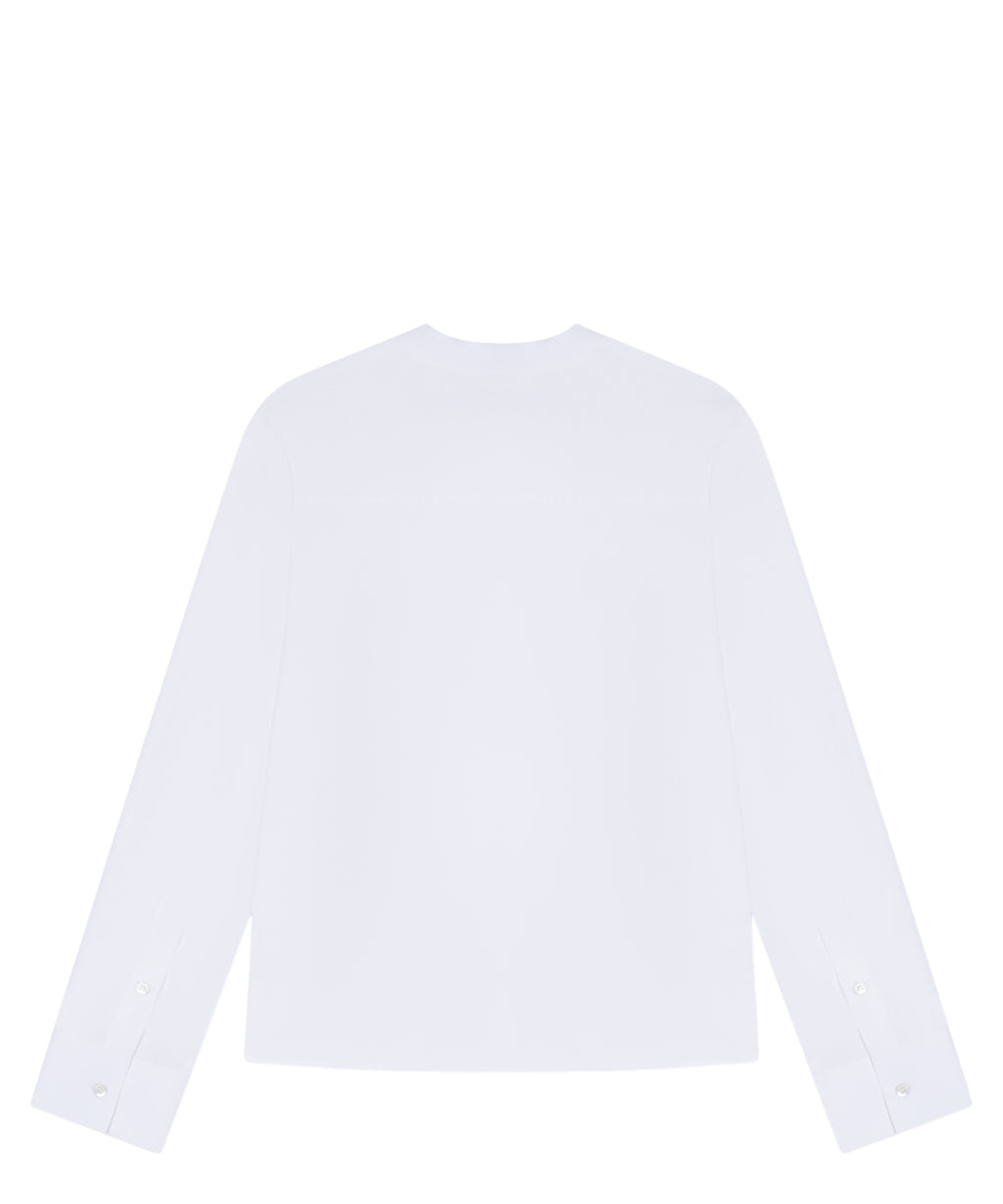 Camisa de popelina de algodón Emporio Armani