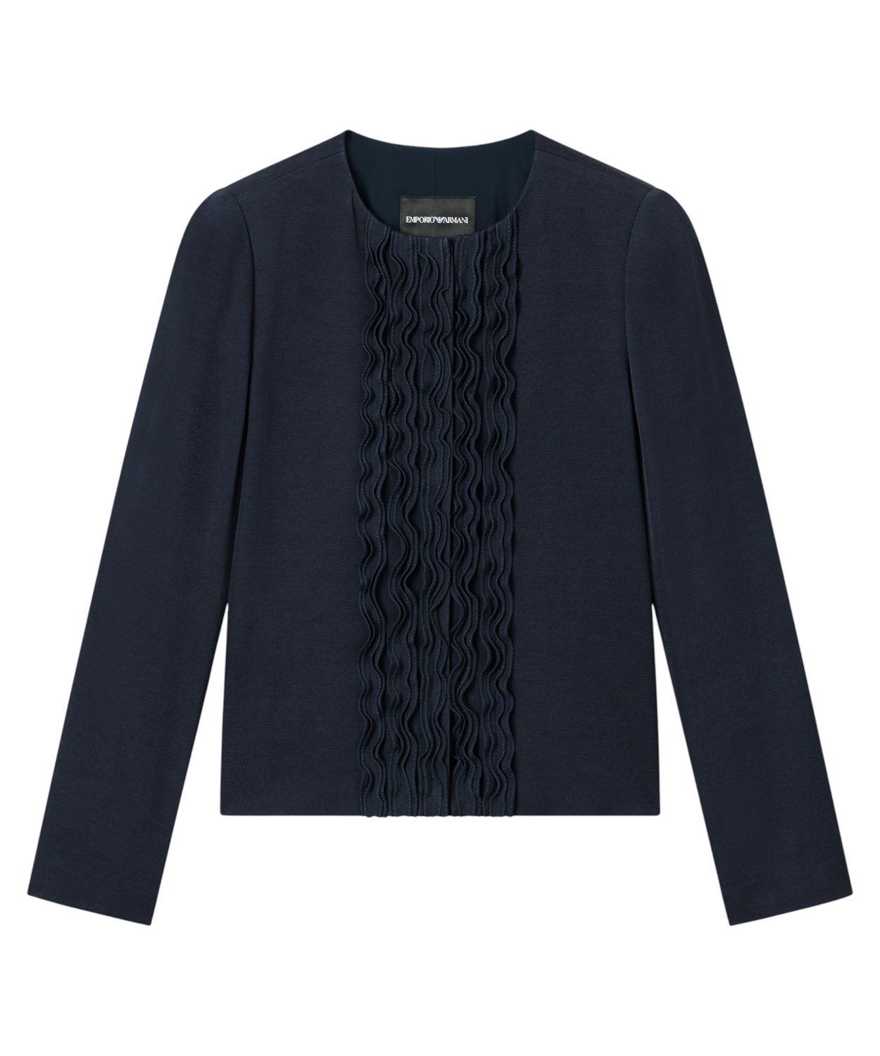 Giacca Sfiancata in Twill Lavato di Emporio Armani