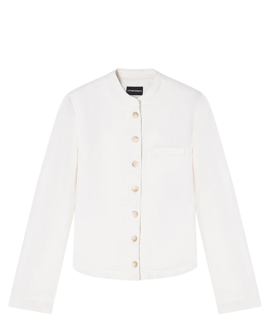Emporio Armani jassen van linnen en lyocell