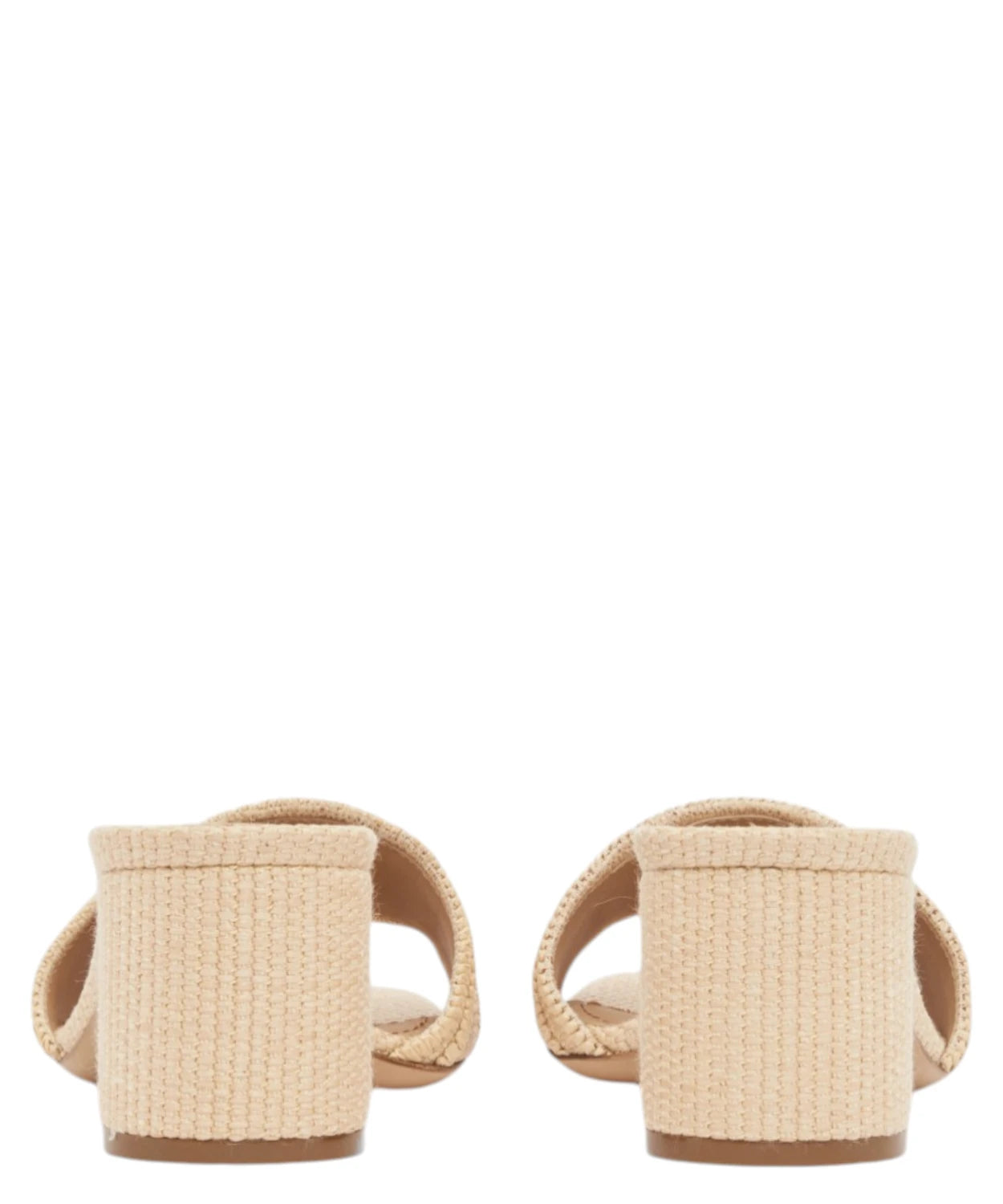 Emporio Armani Sandali con Tacco in Rafia Intrecciata