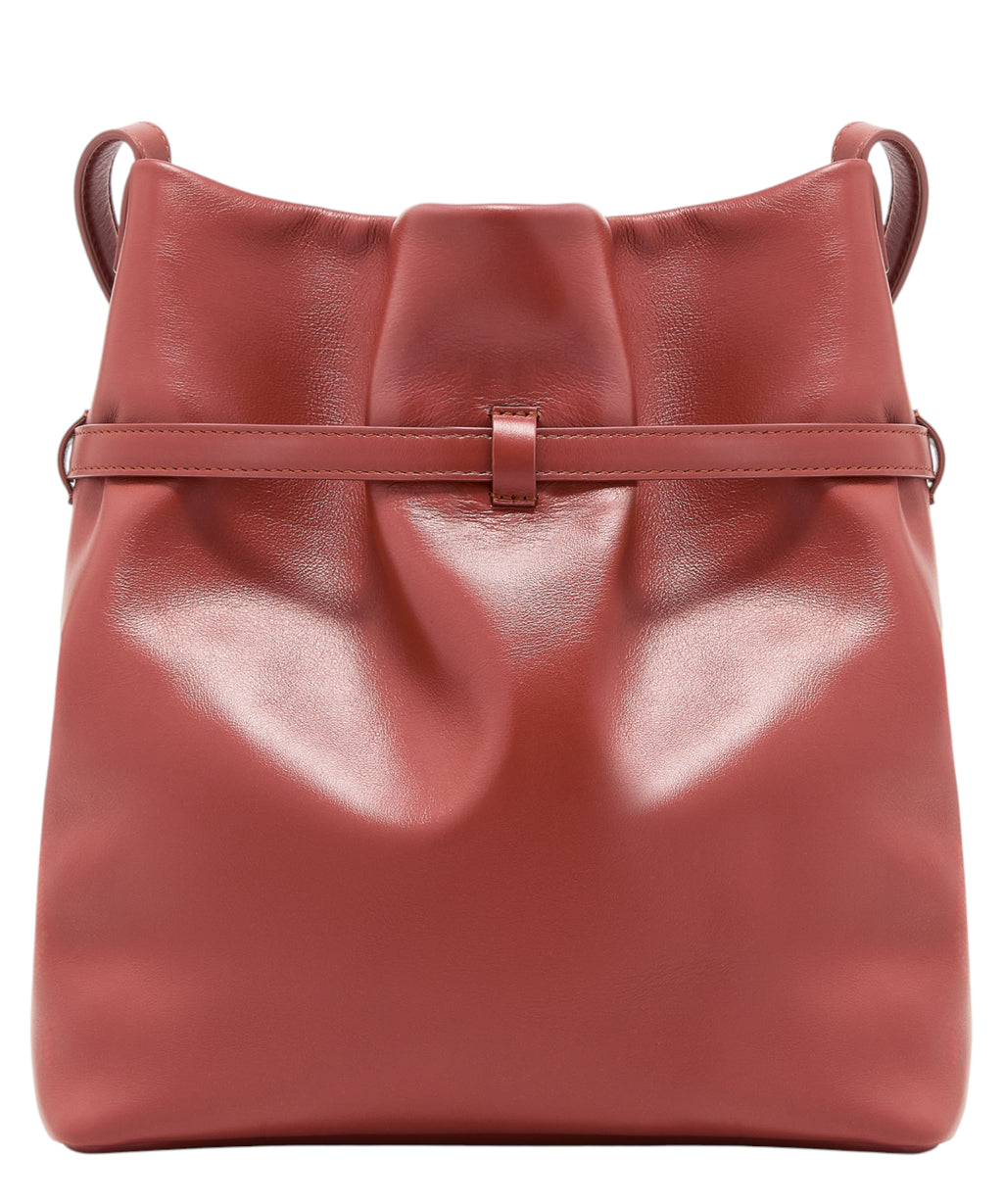 Emporio Armani schoudertas van glad leer