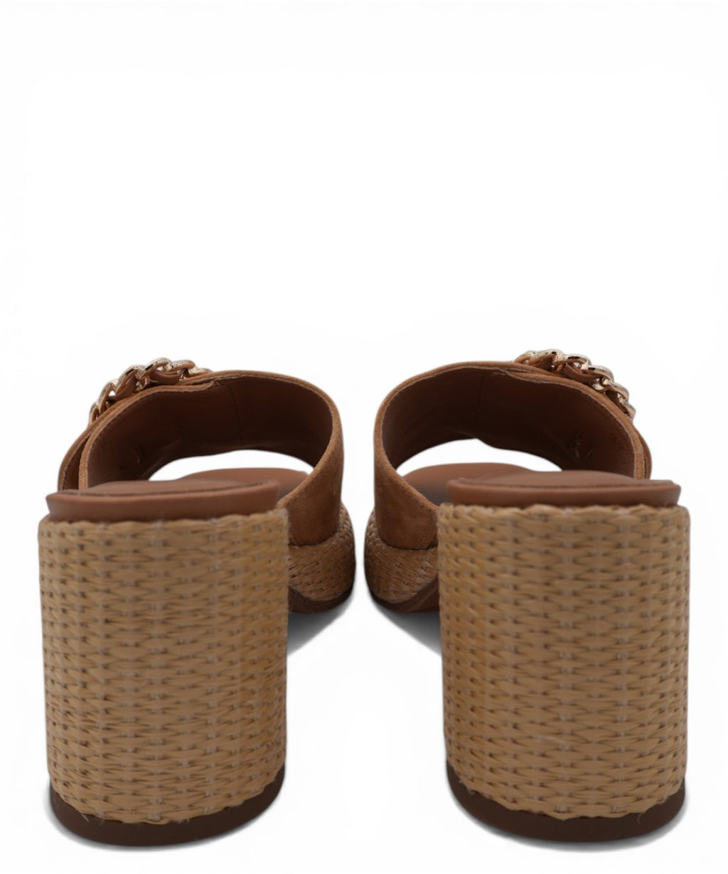 Women's suede mules with wooden heel Cielo Noa Harmon