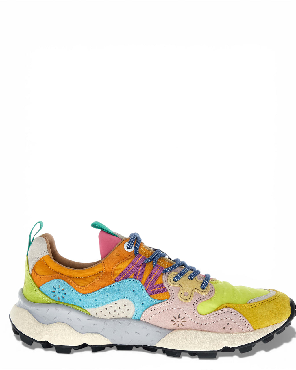 Yamano 3 Sneakers in Suede and Nylon with Cork Insole