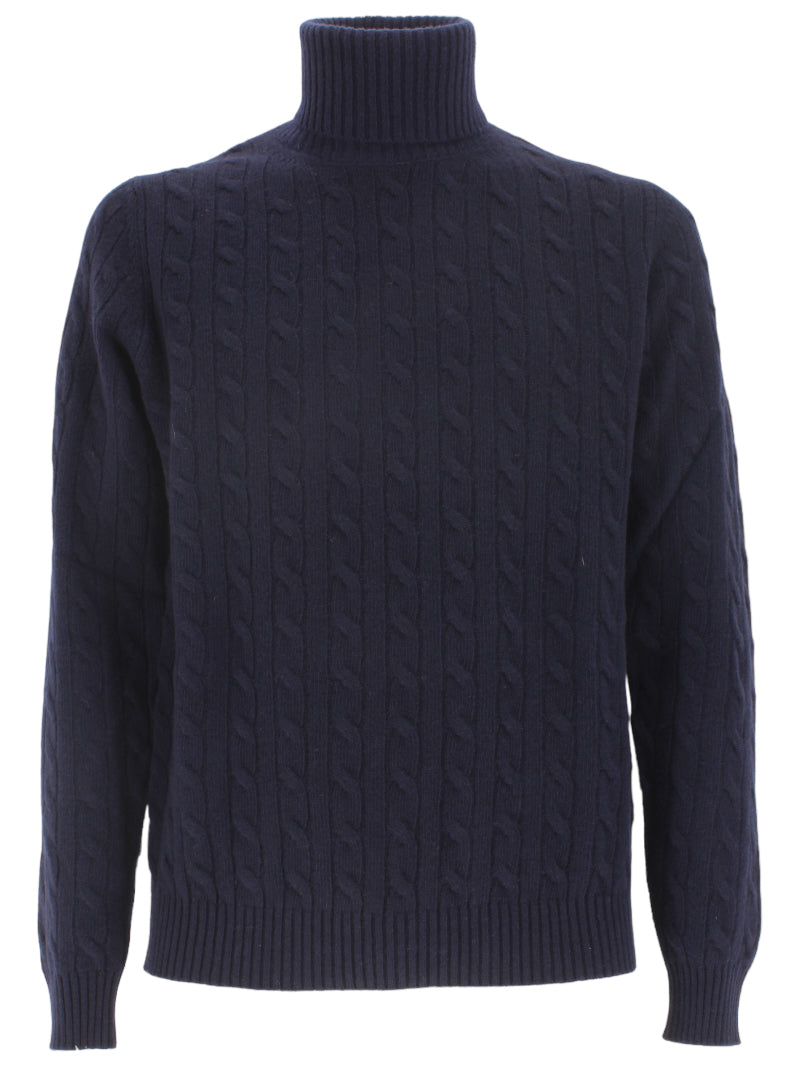 Maglione Collo Alto in Lana Merinos e Cashmere-JEORDIE'S-Maglieria-Vittorio Citro Boutique