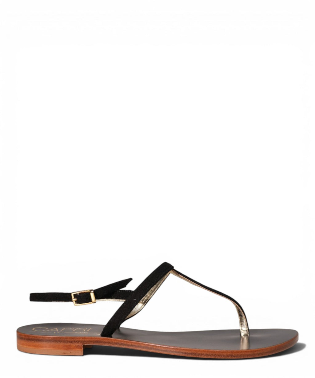 Vittorio Citro Capri Suede Leather Thong Sandal
