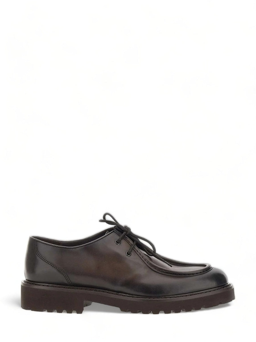STRINGATA IN PELLE A DUE FORI-Doucal'S-Stringate-Vittorio Citro Boutique