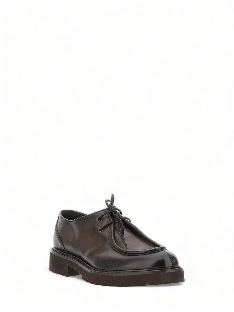STRINGATA IN PELLE A DUE FORI-Doucal'S-Stringate-Vittorio Citro Boutique