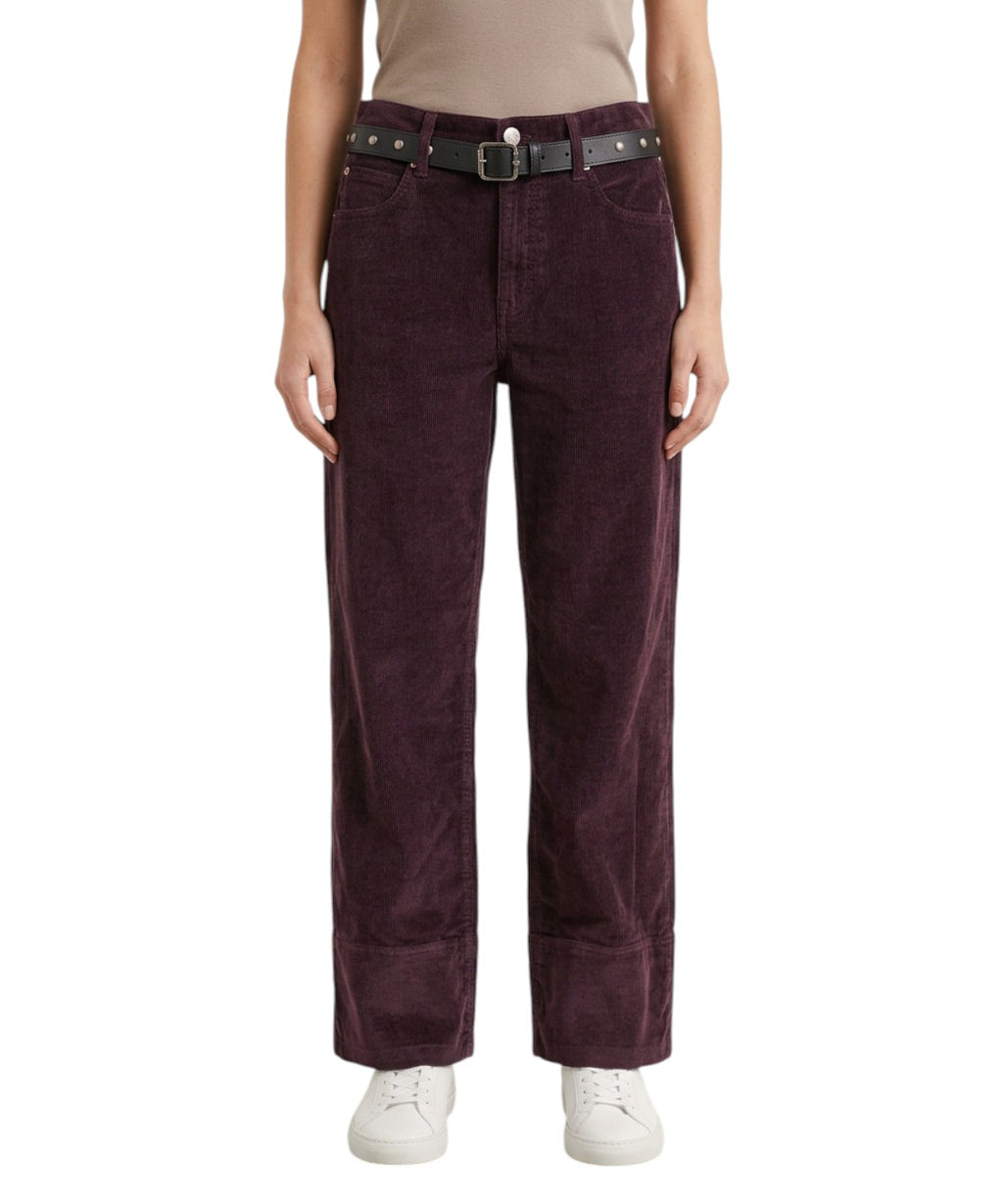 Pinko Cynthia Cropped Velvet Trousers