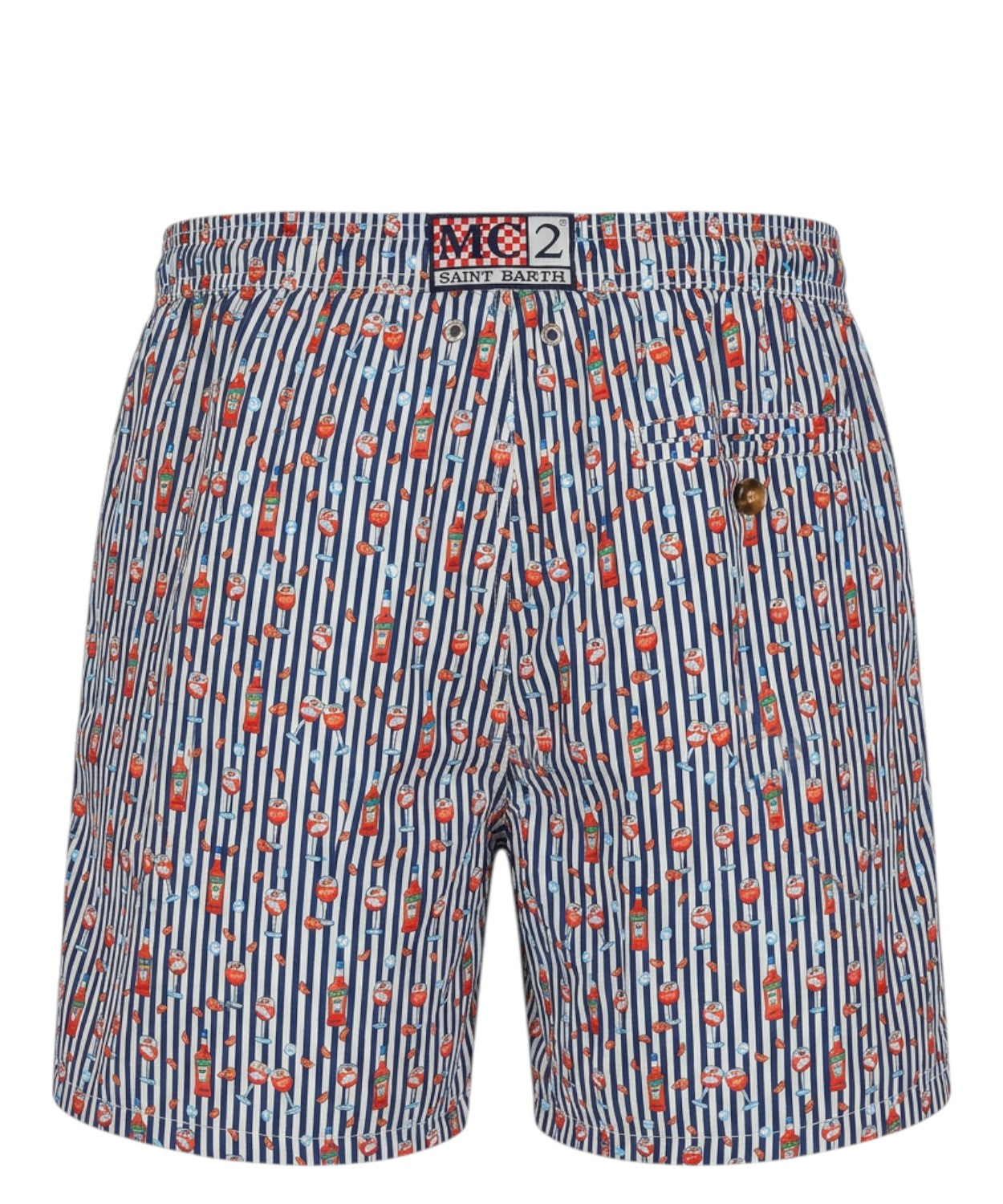 Men's Suit MC2 Saint Barth Ultralight Aperol Print
