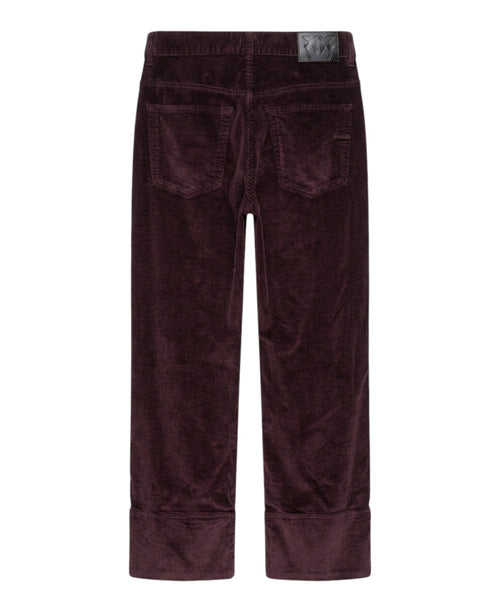Pinko Cynthia Cropped Velvet Trousers