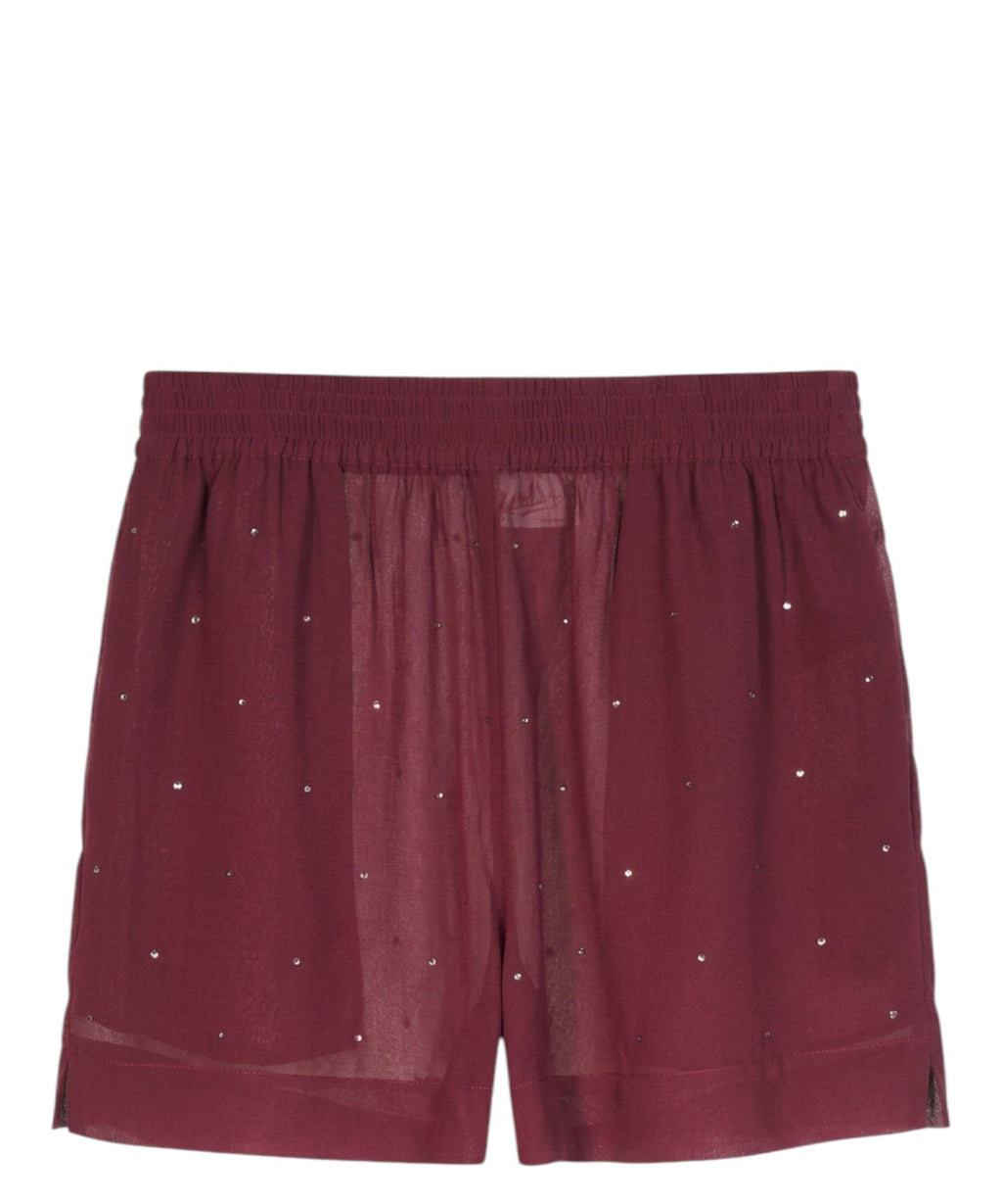 Shorts Meave MC2 Saint Barth i Georgette med strass