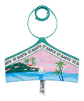 Top bikini Nairobi halter s plošným potiskem