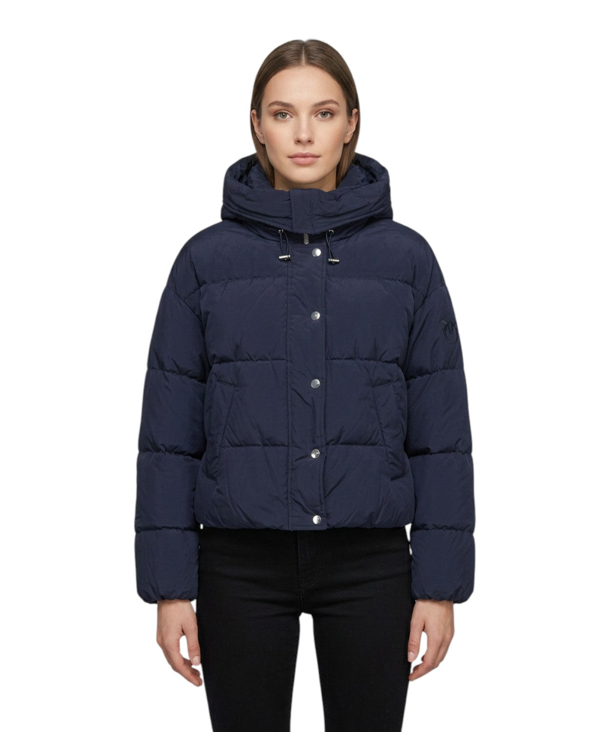 Pinko Women's Down Jacket with Hood Impasto