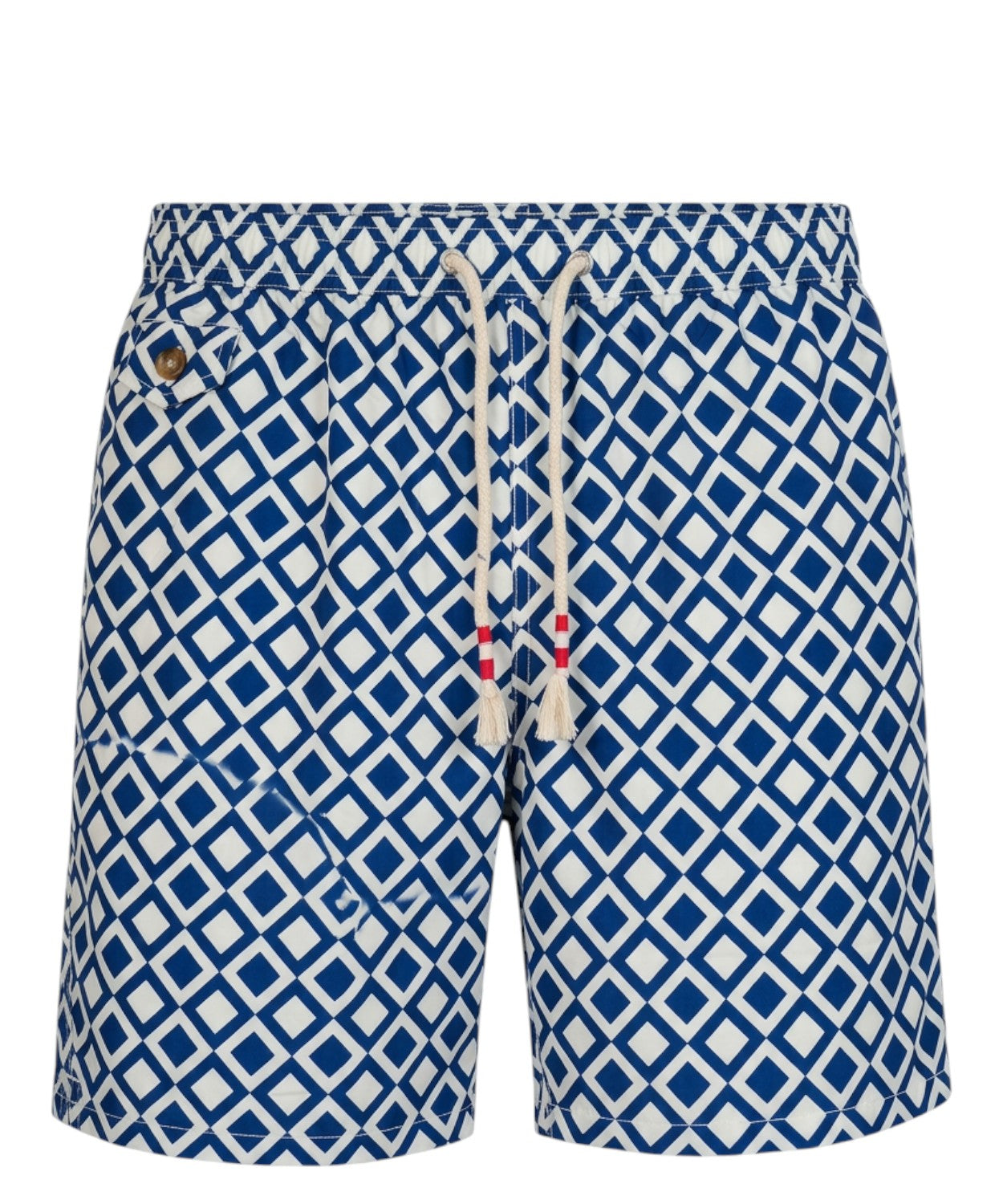 Men's boxer swim trunks MC2 Saint Barth with Geometric Print