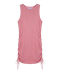 Sleeveless Midi Dress in Lurex with Drawstring