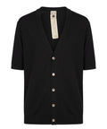 Men's Cardigan H953 in Silk and Cotton with Half Sleeves