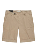 Men's Bermuda Shorts Michael Coal in Stretch Pima Cotton