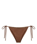 Marielle Slip Bikini with Rhinestones and Adjustable Straps