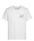 Emilie T-shirt MC2 Saint Barth with Embroidery and Applied Charm