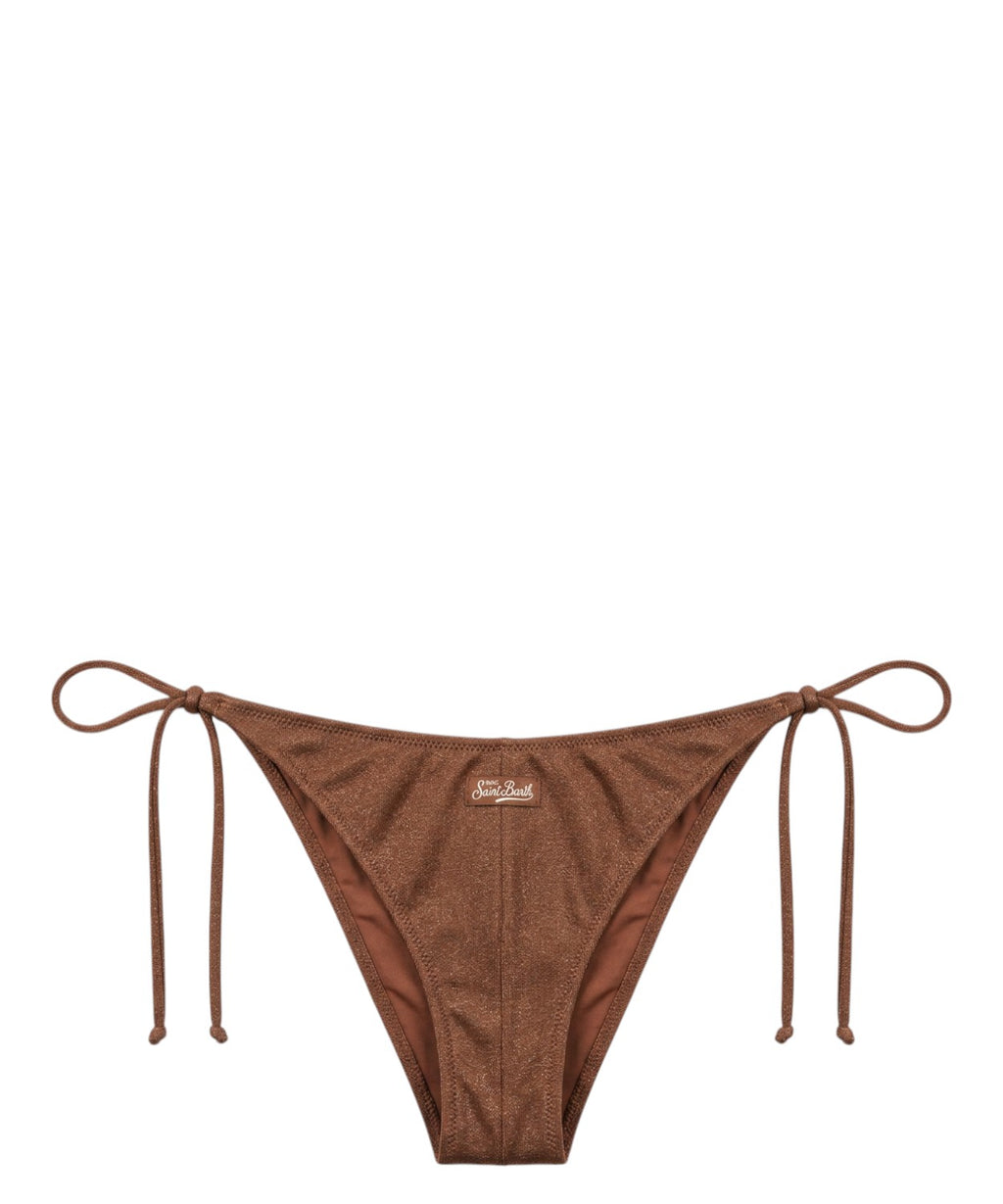 Marielle Slip Bikini with Rhinestones and Adjustable Straps