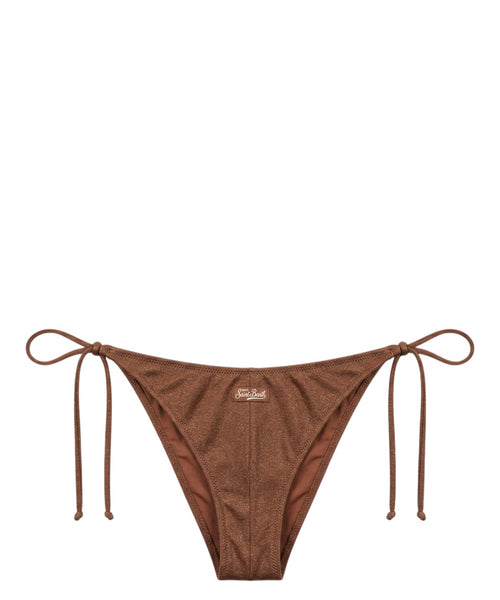 Marielle Slip Bikini with Rhinestones and Adjustable Straps