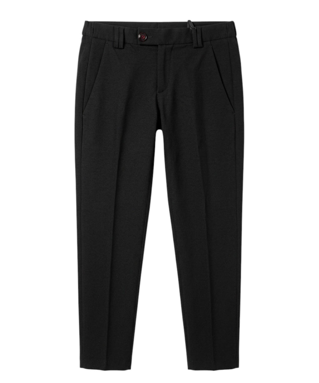 Men's Pants with Elastic Waistband in Frescolana for Comfort