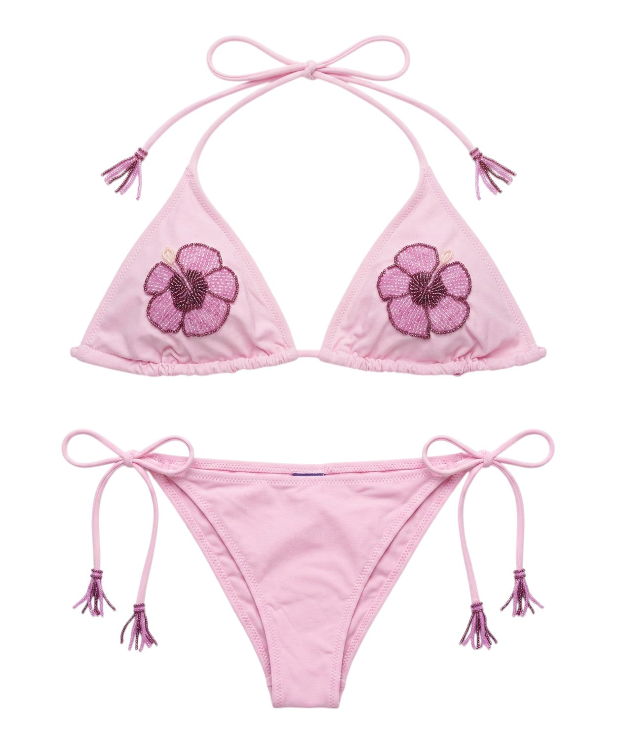 MC2 Saint Barth Bikini with Embroidery and Beads