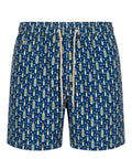 Men's Suit MC2 Saint Barth Ultralight Aperol Print