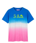 T-shirt met Sfumato-effect en MC2 Saint Barth-logo