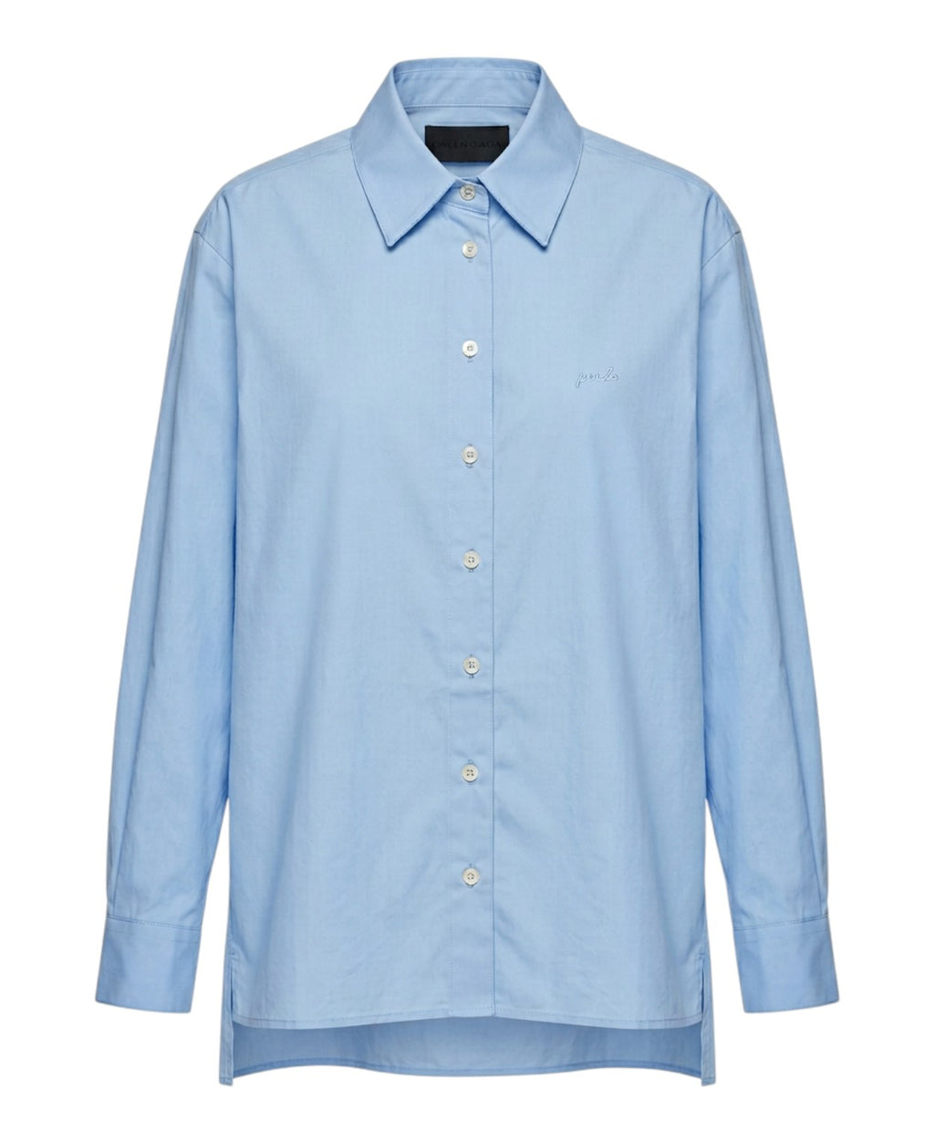 Pinko Connie Cotton Poplin Shirt with Logo