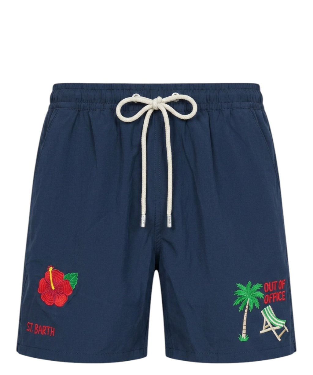 Men's Suit Comfort MC2 Saint Barth with Embroidery