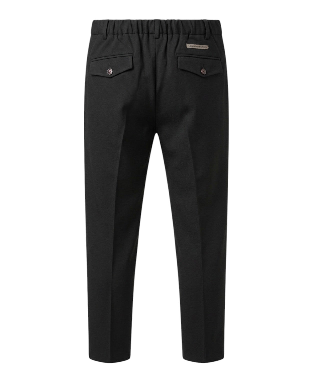 Men's Pants with Elastic Waistband in Frescolana for Comfort
