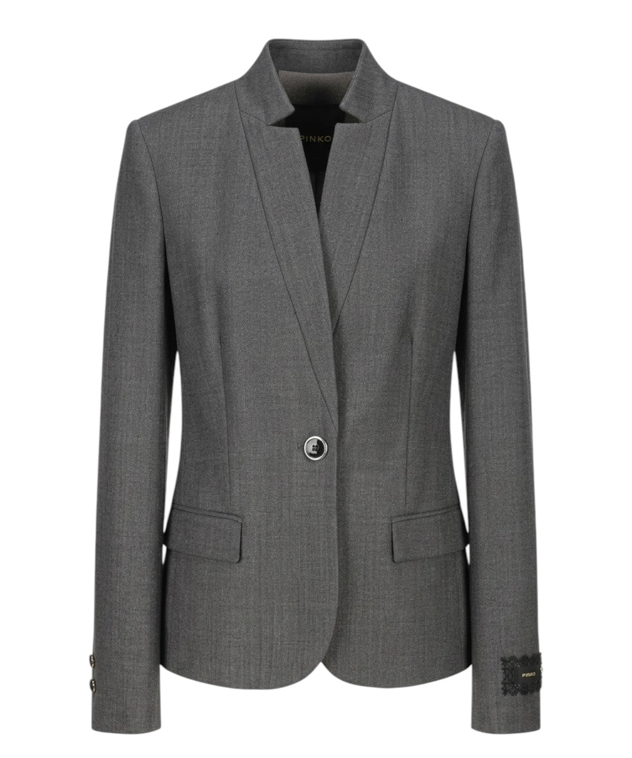 Pinko Kebab Single-Breasted Wool Jacket