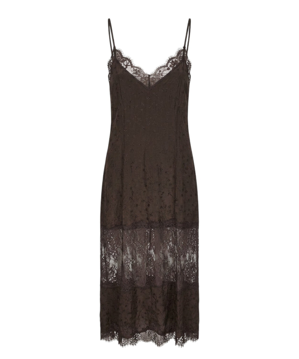 Jurk Pinko Aster van Crêpe Jacquard met Kant