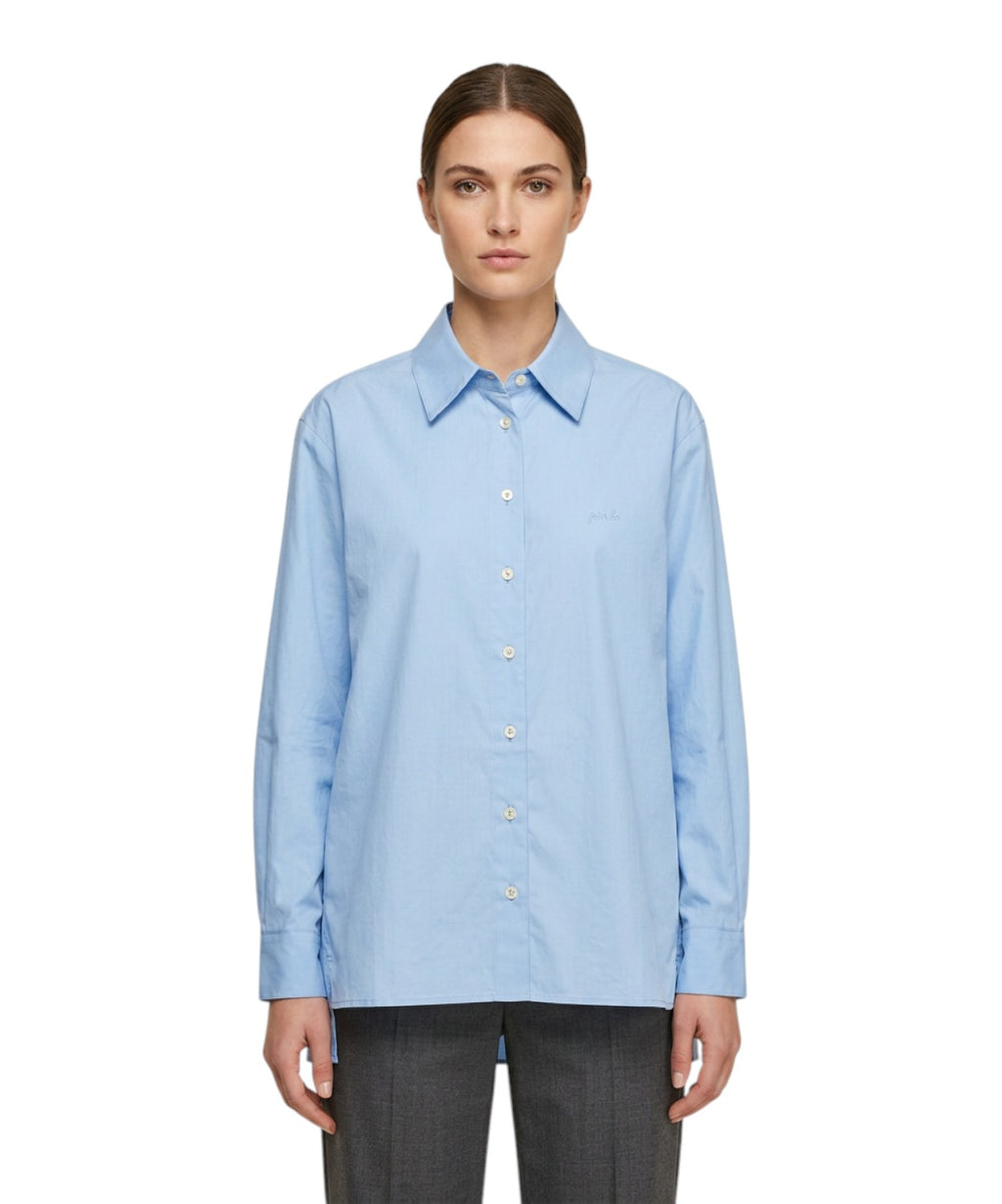 Pinko Connie Cotton Poplin Shirt with Logo