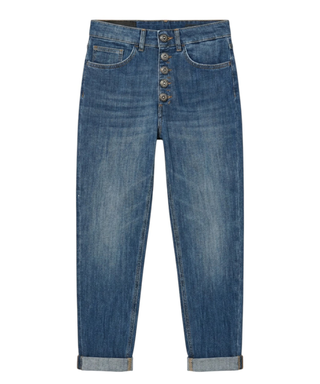 Dondup Koons Stretch Denim Jeans with Button Fly