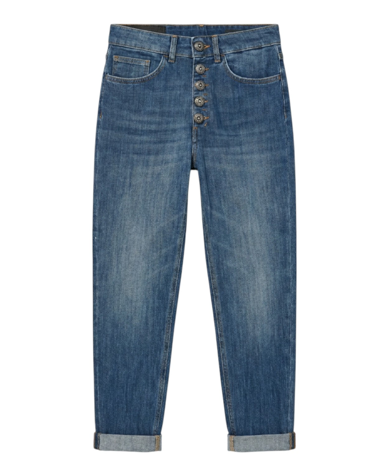 Dondup Koons Stretch Denim Jeans with Button Fly