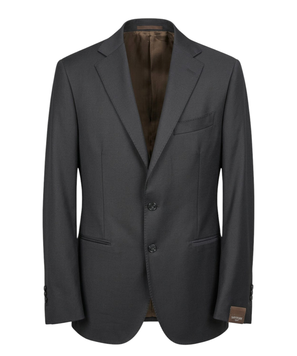 Men's Sartitude Dress in Virgin Wool with Classic Lapel